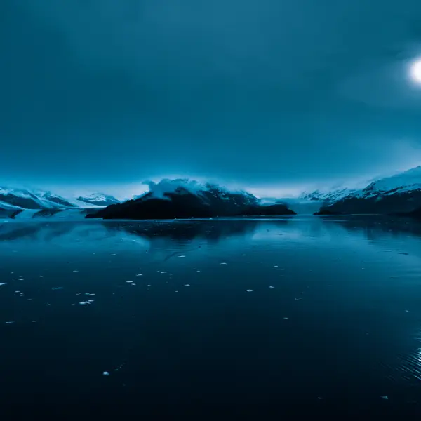 Dechberoucí ledovce v College Fjord, Aljaška