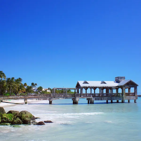 Pláž na Key West, Florida, USA