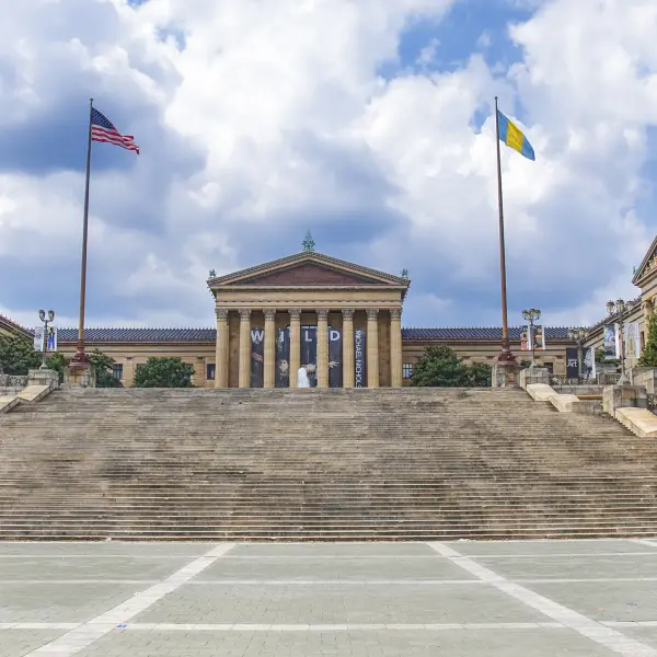 Rocky steps - ikonické schodiště, Philadelphia, USA