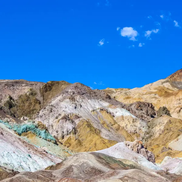 Barevné kopce Artists Palette, Death Valley, USA