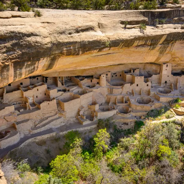Bývalá skalní obydlí indiánů, Mesa Verde, USA