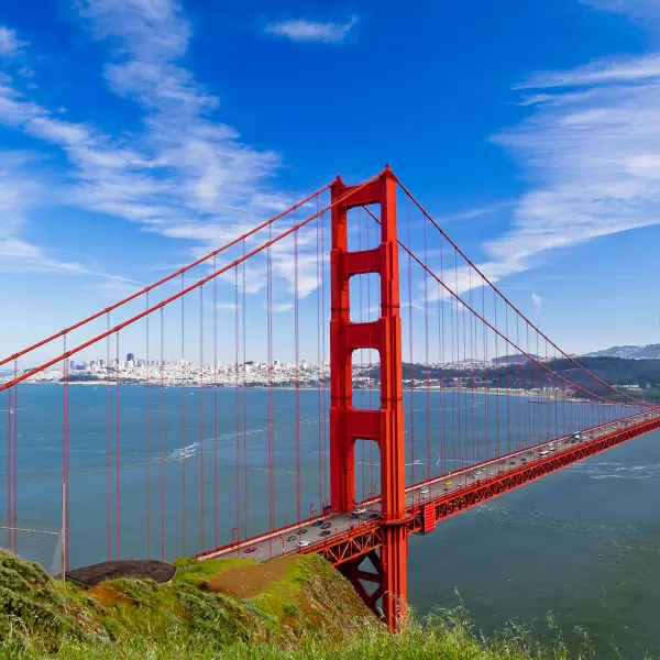 Ikonický Golden Bridge, San Francisco, USA