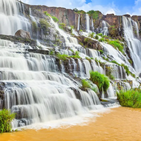 Kaskáda vodopádu Pongour, Vietnam