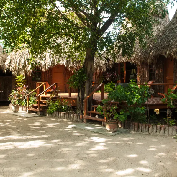 Ukázka místního obydlí, Francouzská Polynésie