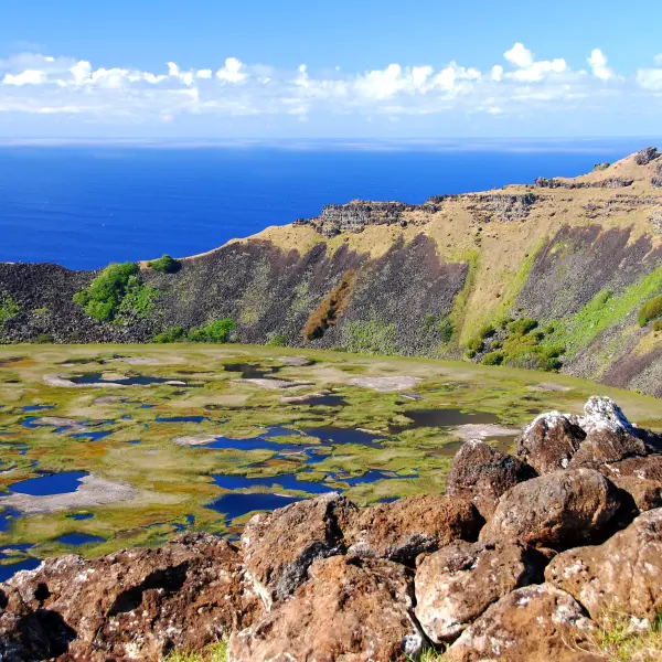 Jádro kráteru Rano Kau, Velikonoční ostrov
