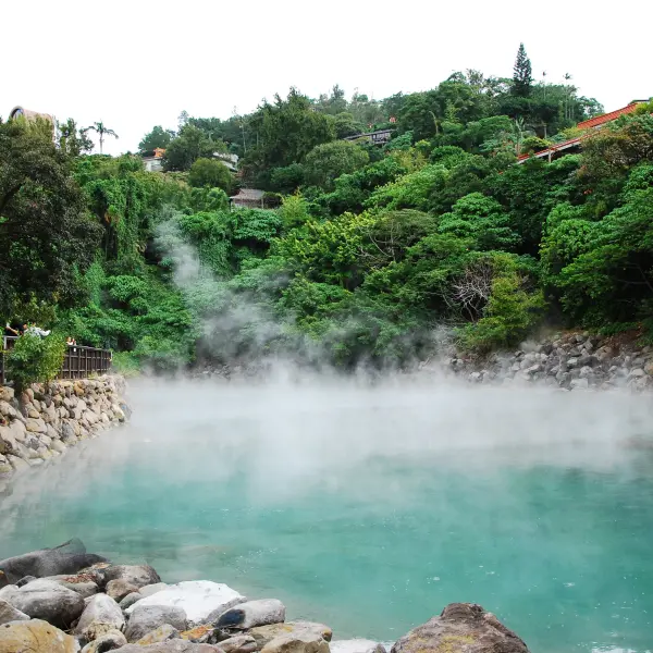 Koupání v termálech, Taipei, Taiwan
