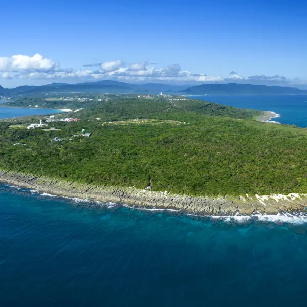 Pohled na nejjižnější bod Taiwanu - Eluanbi, Taiwan