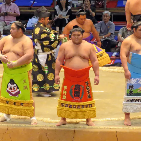 Bojovníci sumo, Fukuoka, Japonsko