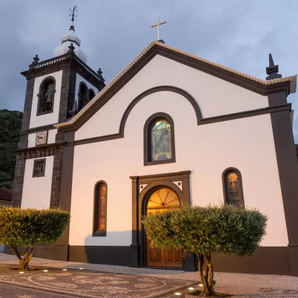 Kostel v městě Velas, Sao Jorge, Azorské ostrovy