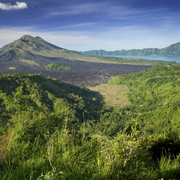 Monumentální sopka Kintamani, Bali, Indonésie