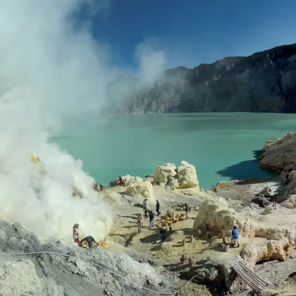 Sírové doly, Indonésie