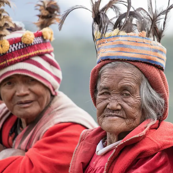Stařenky z kmene Ifugao, Banaue, Filipíny