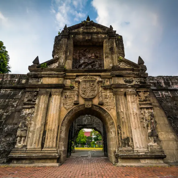 Vstup do pevnosti Santiago, Manila, Filipíny