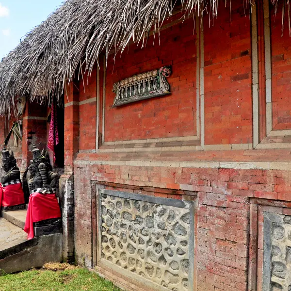 Tradiční balijská vesnice, Bali, Indonésie