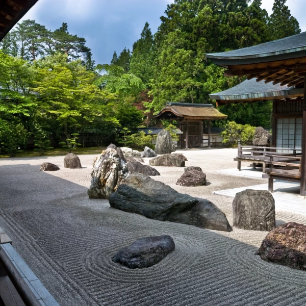 Zenová kamenná zahrada, Rjoándži,  Kjóto, Japonsko