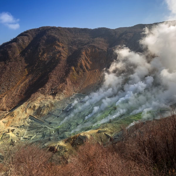 Geotermální pole Ówakudani, Hakone, Japonsko