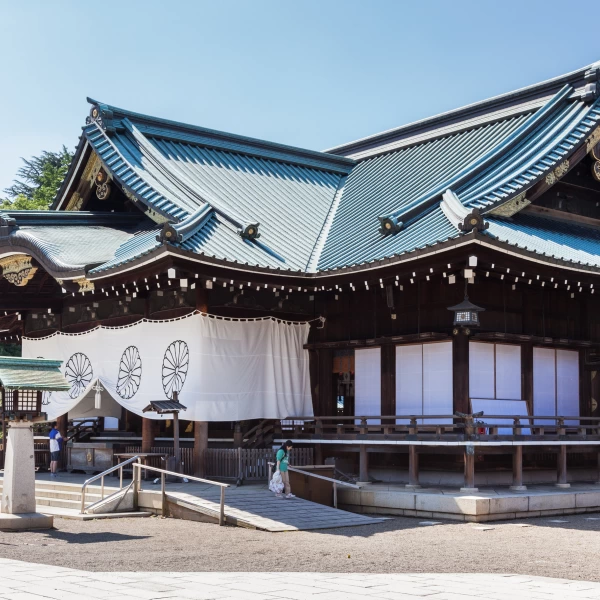 Kontroverzní svatyně Jasukuni, Tokyo, Japonsko