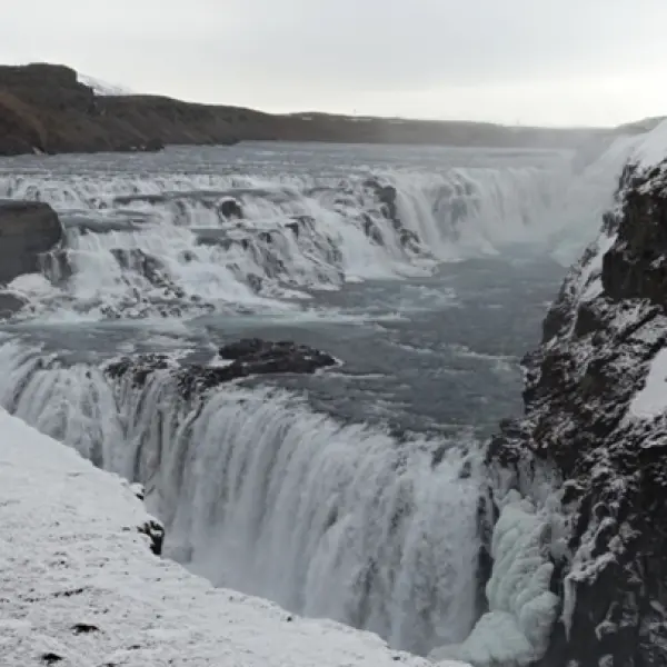 „Zlatý“ vodopád Gullfoss, Island
