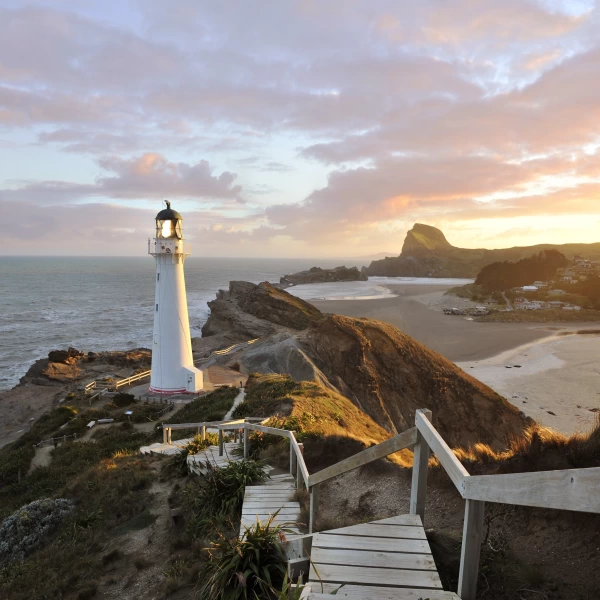 Maják u hlavního města Wellington, Nový Zéland
