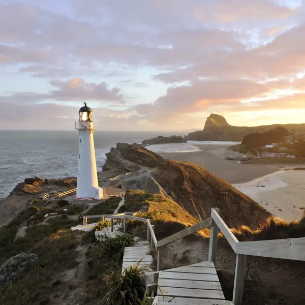 Maják u hlavního města Wellington, Nový Zéland
