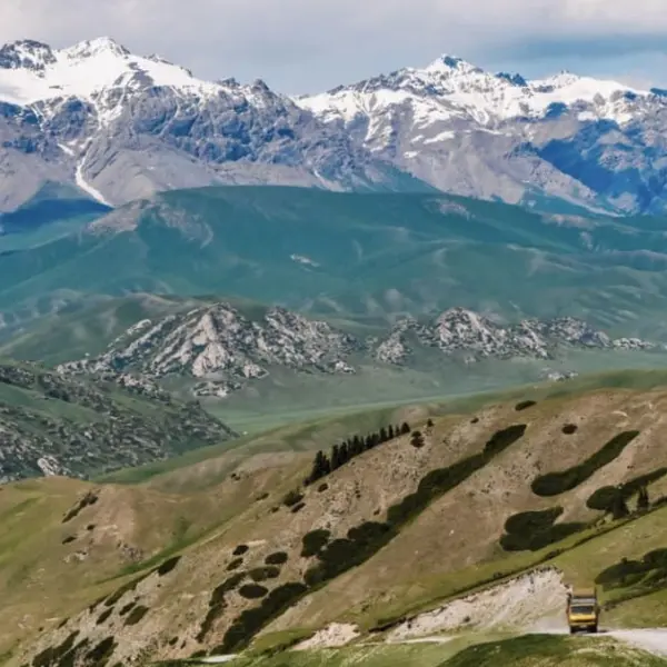 Cesta Naryn a Kok Kiya, Kyrgyzstán
