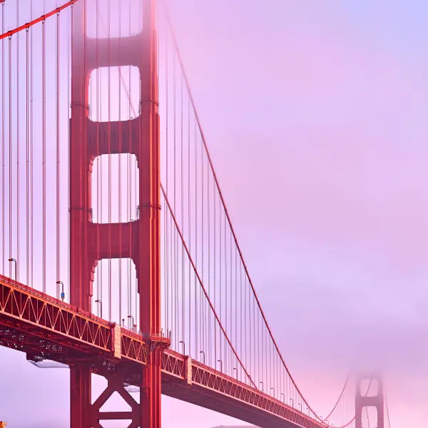 Pohled na most Golden Gate, San Francisco, USA