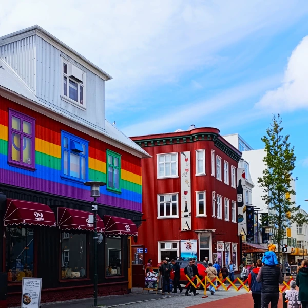 Ulice Laugavegur, Reykjavík, Island