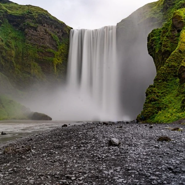 Vodopád Skógafoss, Island