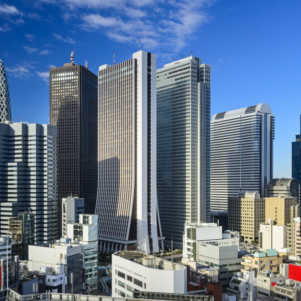 Mrakodrapy Šindžuku, Tokyo, Japonsko