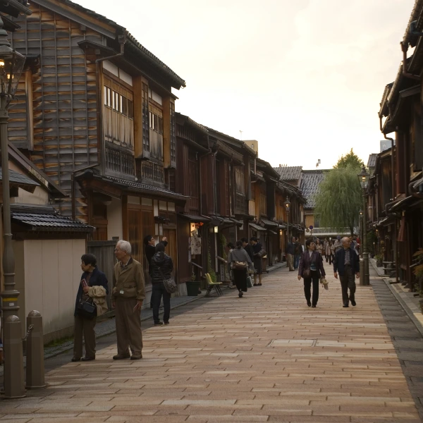 Čtvrť Gejš, Kanazawa, Japonsko